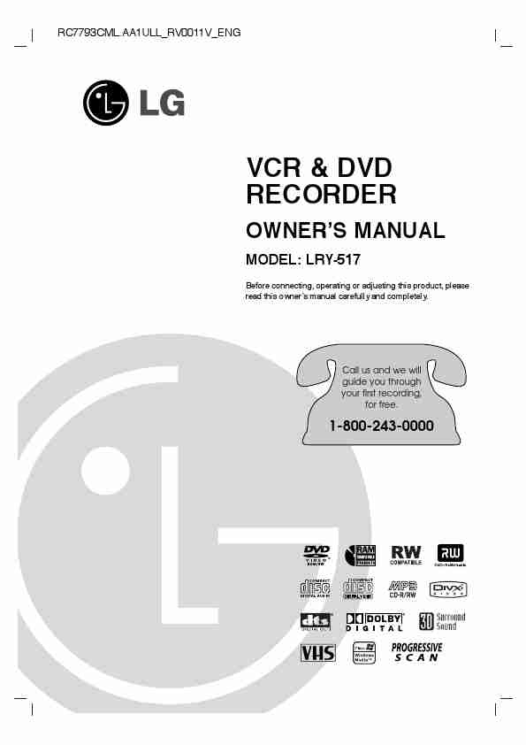 LG Electronics DVD VCR Combo LRY-517-page_pdf